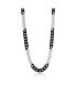 Фото #1 товара Stainless Steel 10mm Two-Tone Cuban Chain Necklace