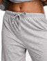 Фото #8 товара ASOS DESIGN mix & match cotton pyjama trouser in grey marl