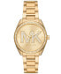 ფოტო #1 პროდუქტის Women's Janelle Three-Hand Gold-Tone Stainless Steel Watch 36mm