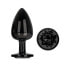 Фото #3 товара Blackgem Metalic Butt Plug with Black Jewel Size L