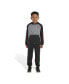 ფოტო #6 პროდუქტის Little Boys Zip Front Melange Fleece Jacket and Jogger Pants, 2-Piece Set