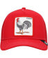 Men's Red The Rooster Trucker Snapback Hat Красный - фото #3