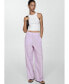 Women's Striped Wideleg Pants