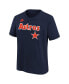 Big Boys Craig Biggio Navy Distressed Houston Astros Cooperstown Collection Name and Number T-shirt