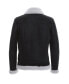 ფოტო #3 პროდუქტის Men's Shearling RAF B3 Aviator Jacket, Washed Black with White Curly Wool