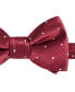 ფოტო #2 პროდუქტის Men's Crimson & Cream Dot Bow Tie