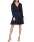 Фото #1 товара Women's Long-Sleeve V-Neck Dress