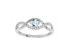 Фото #1 товара Charming Silver Ring with Topaz Precious Stone SR00716TP