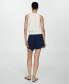 ფოტო #4 პროდუქტის Women's Elastic Waist Lyocell Shorts