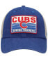 Men's Royal, Tan Chicago Cubs Four Stroke Clean Up Trucker Snapback Hat