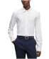 Men's Printed Slim-Fit Cotton Blend Dress Shirt
