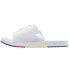 Puma Wilo Lux Nylon Multicolor Slide Mens White Casual Sandals 372554-01