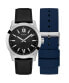 Фото #1 товара Guess Herren Armbanduhr Box Set Crescent schwarz, silber GW0630G1