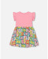 ფოტო #3 პროდუქტის Baby Girls Baby Cotton Jersey Bi-Dress Printed Fruits Square