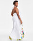 Фото #2 товара Платье Maxi с принтом цветов из льна I.N.C. International Concepts, созданное для Macy's