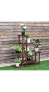 6-Tier Garden Wooden Plant Flower Stand Shelf for Multiple Plants Indoor or Outdoor