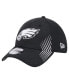 Фото #1 товара Men's Black Philadelphia Eagles Active 39THIRTY Flex Hat