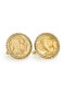 Фото #1 товара Запонки с монетой American Coin Treasures Buffalo Nickel на золотистом веревочном бисере
