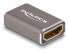 Фото #2 товара Delock HDMI Adapter Buchse zu 8K 60 Hz grau Metall - Adapter