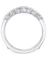 Фото #3 товара Diamond Tiara Solitaire Enhancer Ring Guard (1-3/8 ct. t.w.) in 14k White Gold