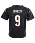 ფოტო #3 პროდუქტის Infant Joe Burrow Cincinnati Bengals Game Jersey