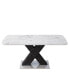 Stretchable White Marble Dining Table Белый, 1 Count - фото #9