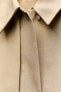 Фото #11 товара Плащ женский ZARA коллекция Zw с прямым кроем и воротником рубашки