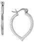 Серьги Essentials Crystal Tear Hoop Silver-P - фото #1