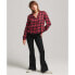 SUPERDRY Vintage Ruffle Trim Check Long Sleeve Shirt