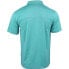 Фото #2 товара SHOEBACCA Solid Heather Short Sleeve Polo Shirt Mens Blue Casual P2003-WAV-SB