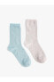 Фото #1 товара 2'li Soket Çorap Seti Çok Renkli