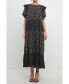 ფოტო #2 პროდუქტის Women's Floral & Dot Print Maxi Dress