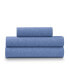 Фото #9 товара Soft Heather Jersey Knit 3-Piece Sheet Set - Twin