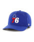 Men's Royal Philadelphia 76Ers Hitch Snapback Hat