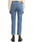 ფოტო #2 პროდუქტის Women's Wedgie Straight-Leg High Rise Cropped Jeans