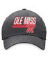 Men's Charcoal Ole Miss Rebels Slice Adjustable Hat