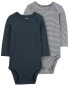 Фото #4 товара Baby 2-Pack PurelySoft Long-Sleeve Bodysuits Preemie (Up to 6lbs)