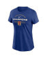 Фото #2 товара Women's Royal Texas Rangers 2023 World Series Champions Team Logo Lockup T-shirt