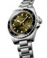 ფოტო #2 პროდუქტის Men's Swiss Automatic Hydroconquest GMT Stainless Steel Bracelet Watch 43mm