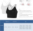 Фото #9 товара Sports Bra, Ladies Bustier Bra Without Underwire, Sports Bra Top with Spaghetti Straps, Cross Back Design, Push Up Bra for Yoga, Fitness