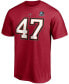 Фото #3 товара Men's John Lynch Red Tampa Bay Buccaneers NFL Hall Of Fame Class Of 2021 Name and Number T-shirt