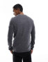 Farah Birchall lambswool jumper in dark grey