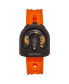 Men M95 Series Rubber Watch - Black/Orange, 41mm