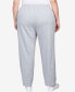 Фото #2 товара Plus Size Comfort Zone French Terry Elastic Waist Average Length Pants