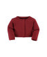 ფოტო #13 პროდუქტის Baby Girls Organic Cotton Dress and Cardigan, Red Winter Folk