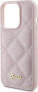 Guess Guess GUHCP15XPSQSQSP iPhone 15 Pro Max 6.7" różowy/pink hardcase Quilted Metal Logo