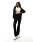 Pieces velour flare tracksuit trousers co-ord in black