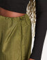 I Saw It First cargo parachute trouser in khaki