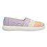 Фото #1 товара TOMS Alpargata Mallow Slip On Womens Purple Sneakers Casual Shoes 10016725T