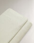 Cotton and linen flat sheet